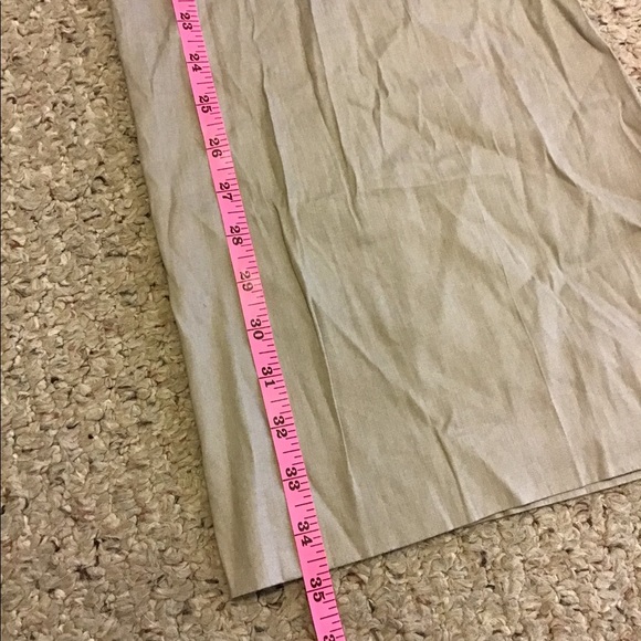 TAHARI THE HAZEL LINEN BLEND TROUSER PANTS IN SAND DUNE SZ 12 UNLINED - Picture 4 of 8